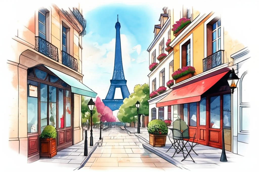 7 Days in Paris: Eiffel Tower, Seine River, and Parisian cafes.