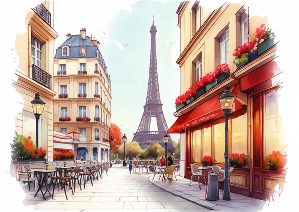 Charming Parisian neighborhoods: cafes, architecture, and vibrant city life.