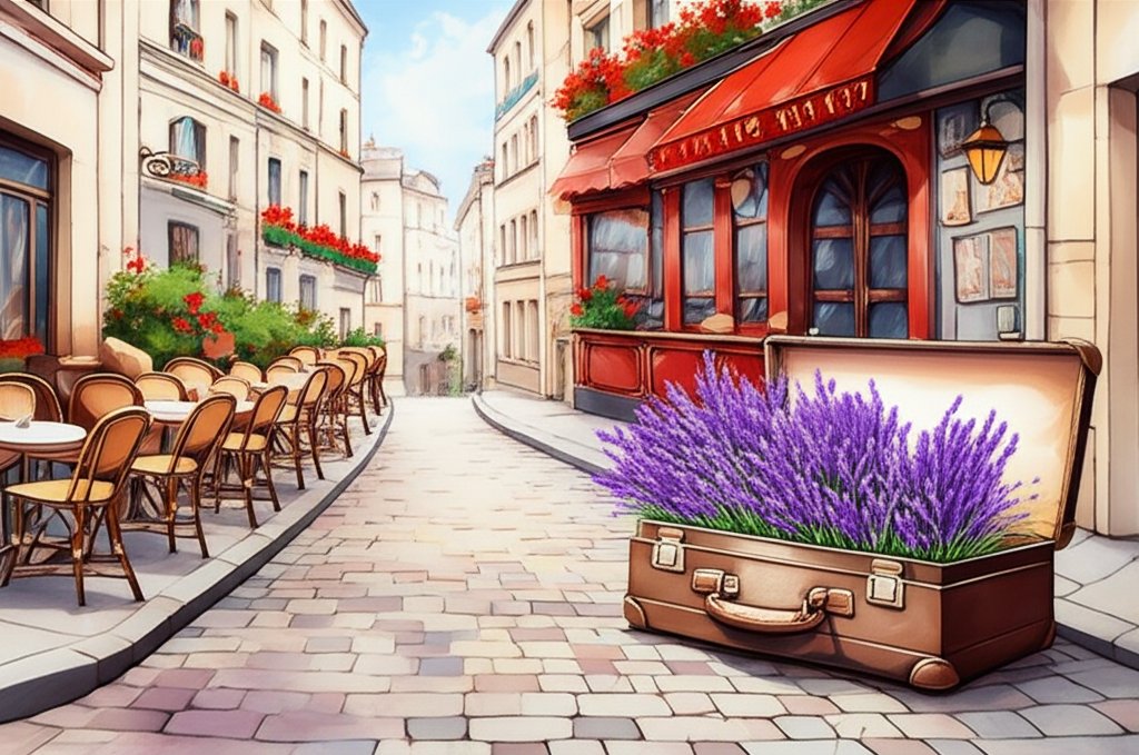 Charming Parisian street scene; Best neighborhoods guide for your Paris stay.