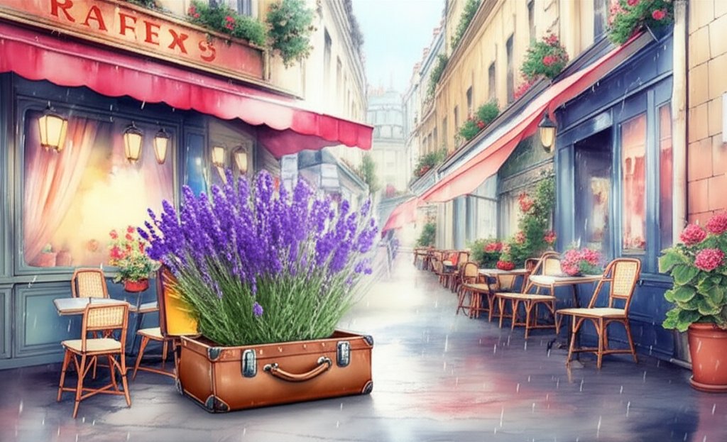 Paris rainfall guide: Monthly averages visual, helping plan your trip.
