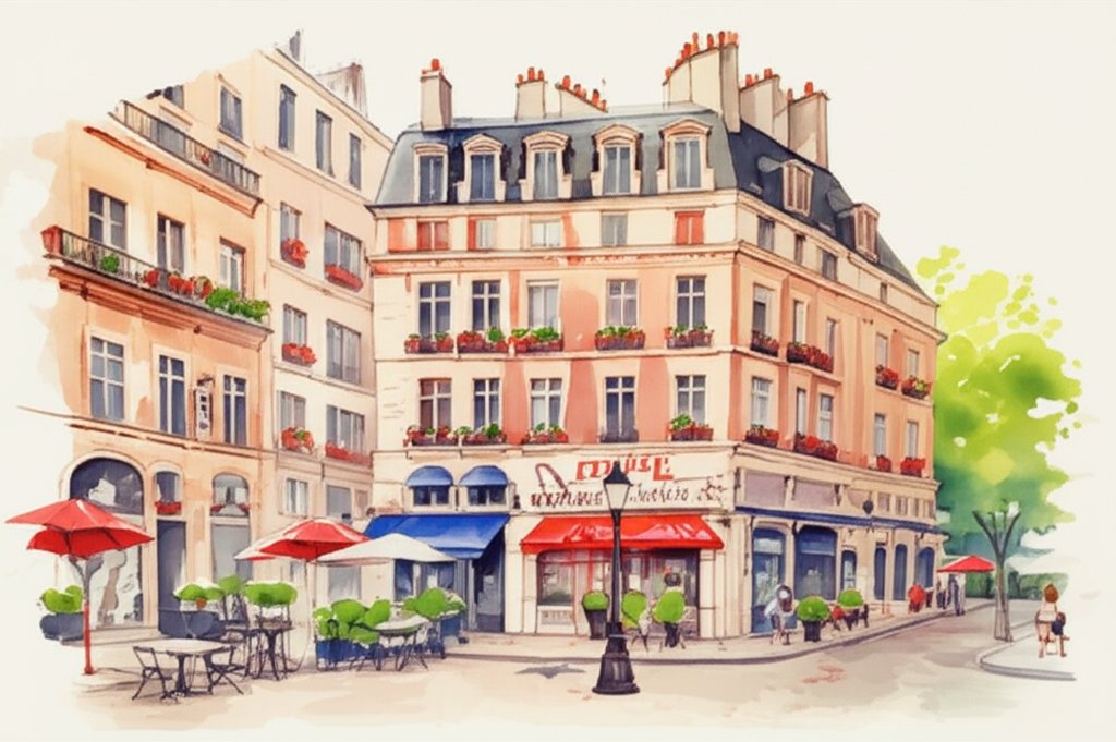 Charming hostel in Paris: Affordable travel, friendly atmosphere, Eiffel Tower view.