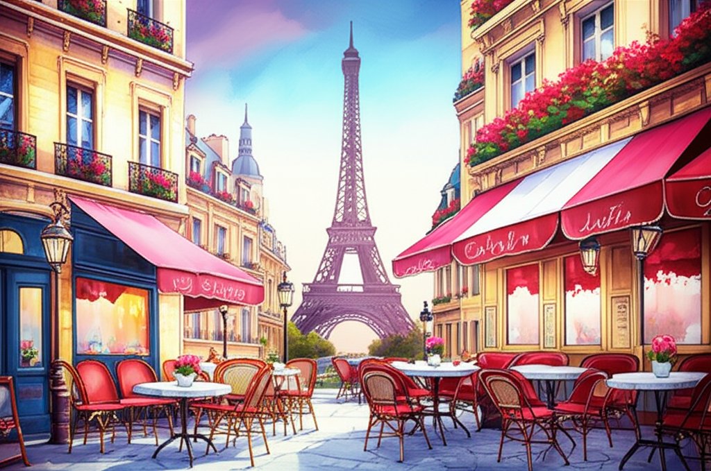 Paris skyline with security presence, illustrating safety in the city.