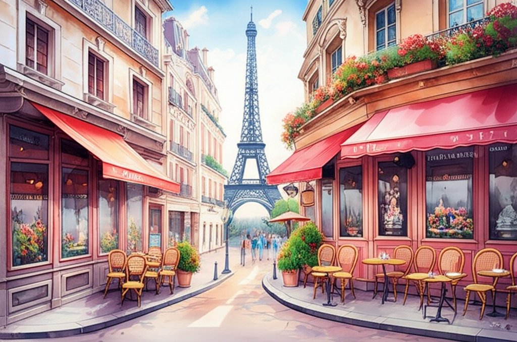 Paris arrondissements map showing prime real estate locations, views, and prices.