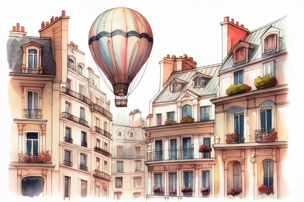 Parisian view comparison: Guaranteed Eiffel Tower view vs. possible, obstructed cityscape.
