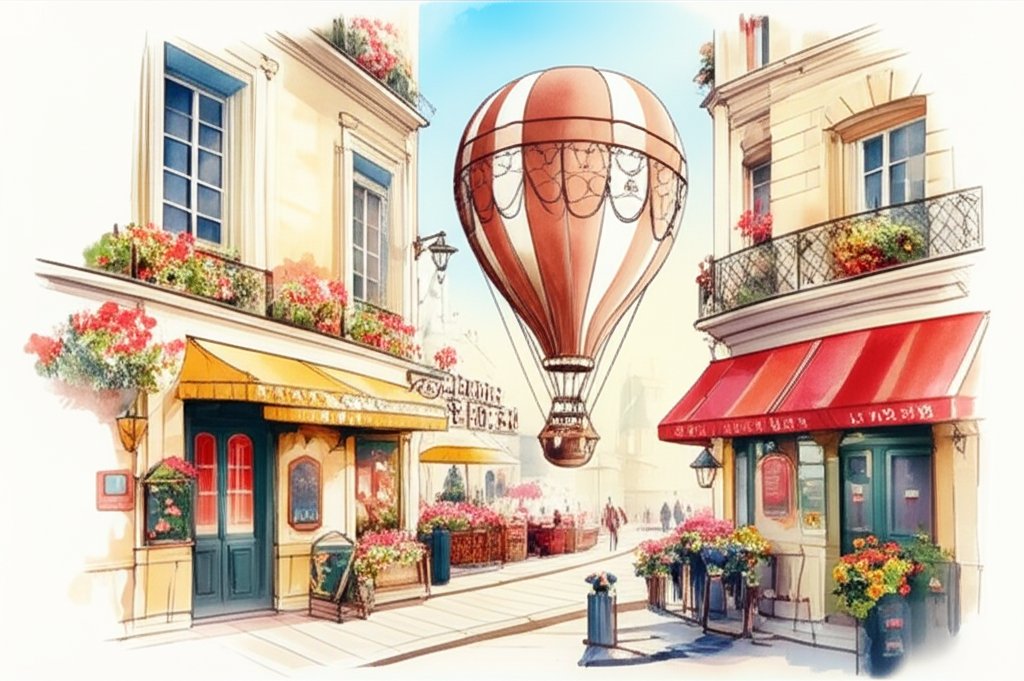 Travel Inn Paris: Charming hotel facade, perfect Parisian stay, travel lodging.
