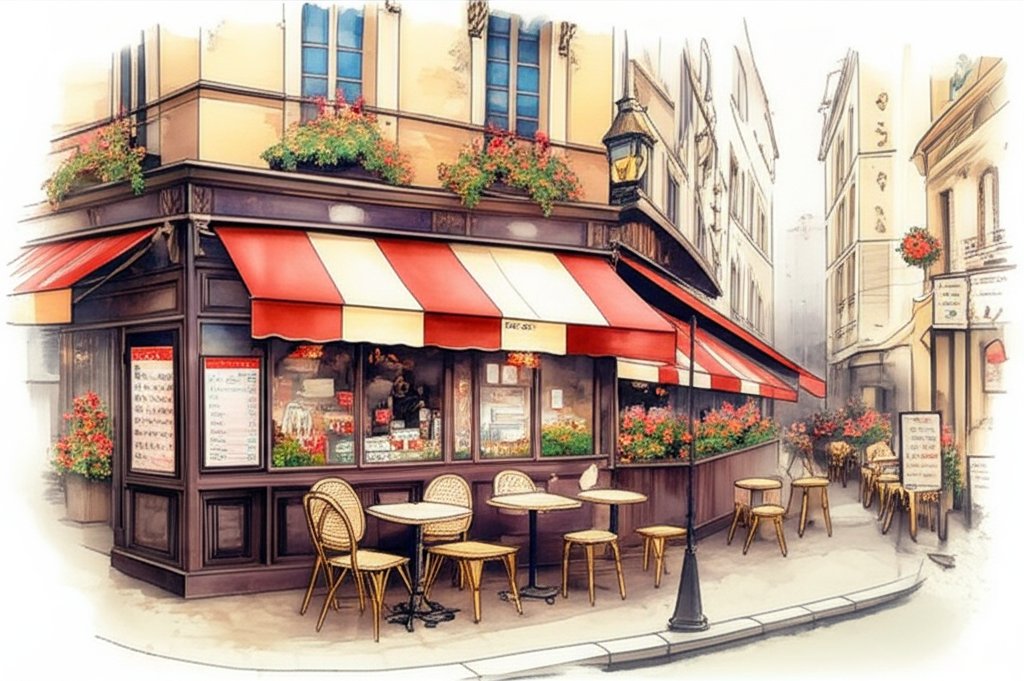 Paris cityscape with a question mark, hinting at limited all-inclusive resorts.