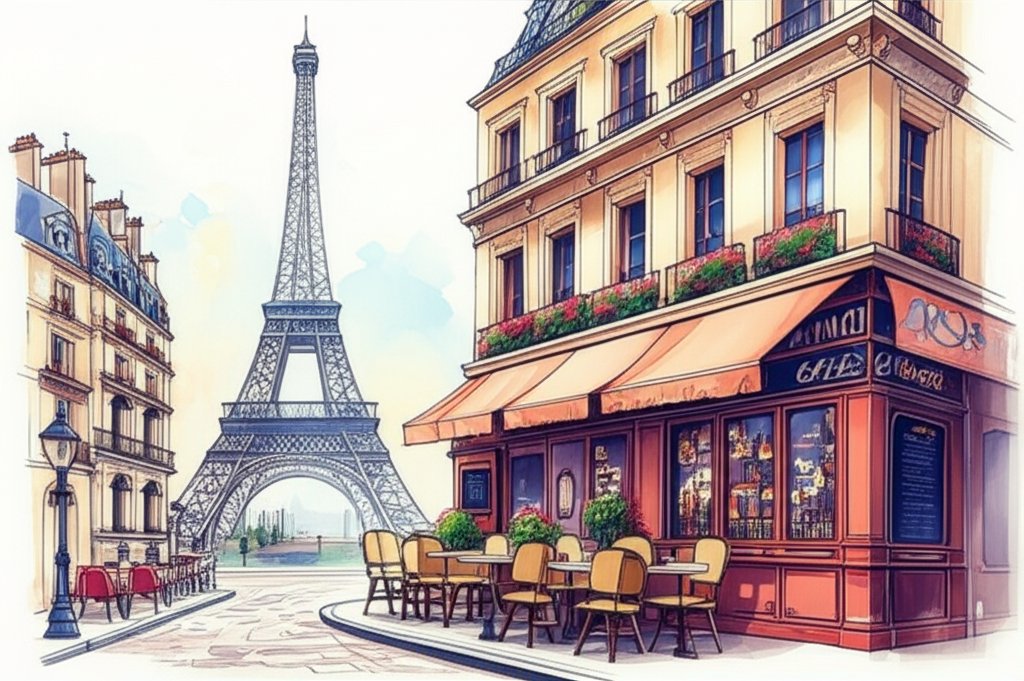 Paris: Eiffel Tower, charming architecture, Seine River, and romantic allure.