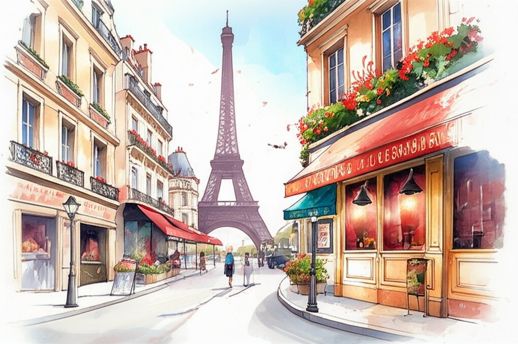 Paris pickpocket risk: Tourist sights with crowds, vulnerable to theft.